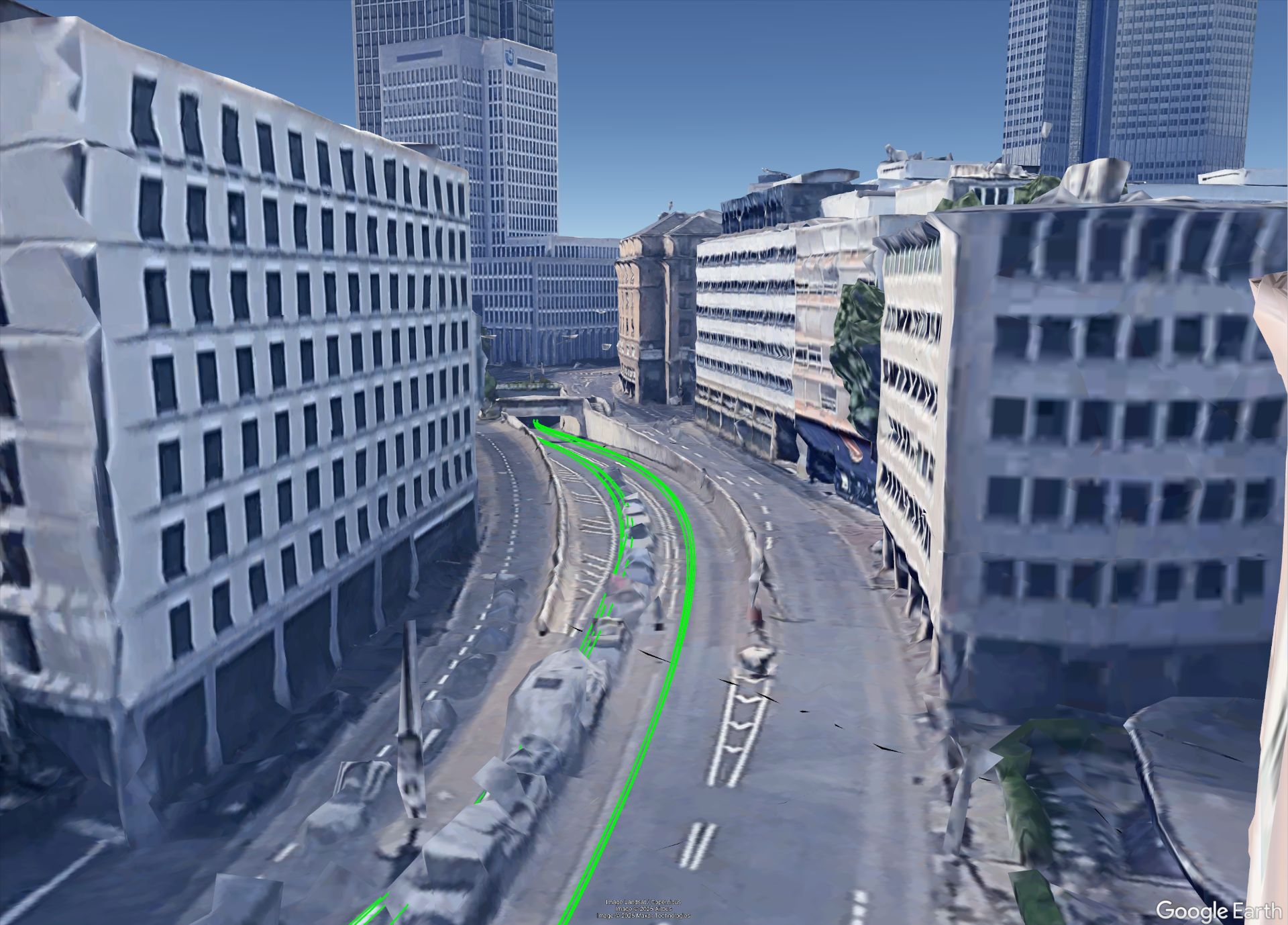 Trajectory processing through tunnel exit transition