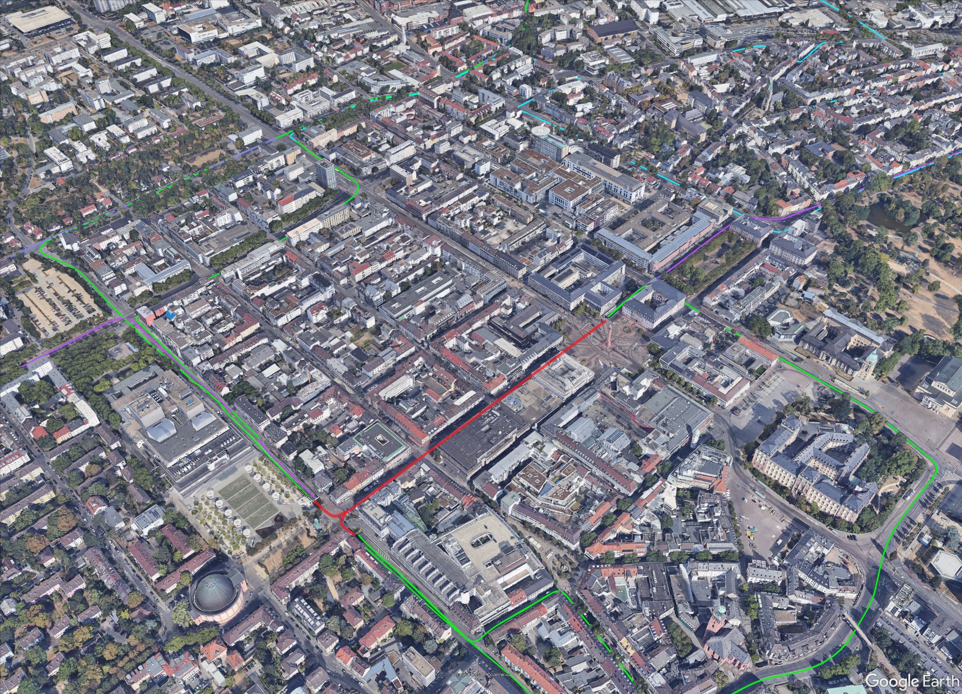 Inside tunnel with no GNSS signal