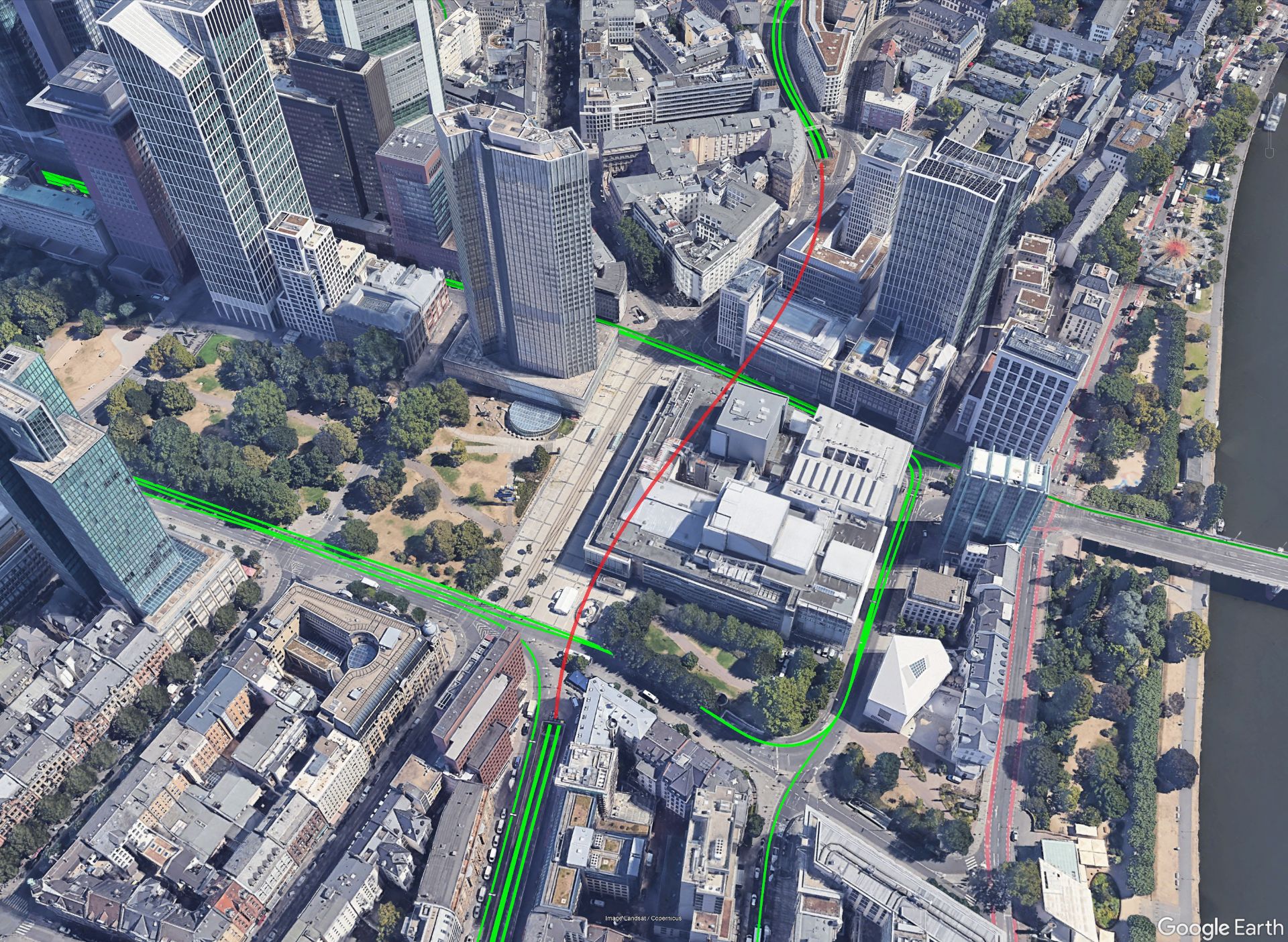 Tunnel exit with satellite reacquisition